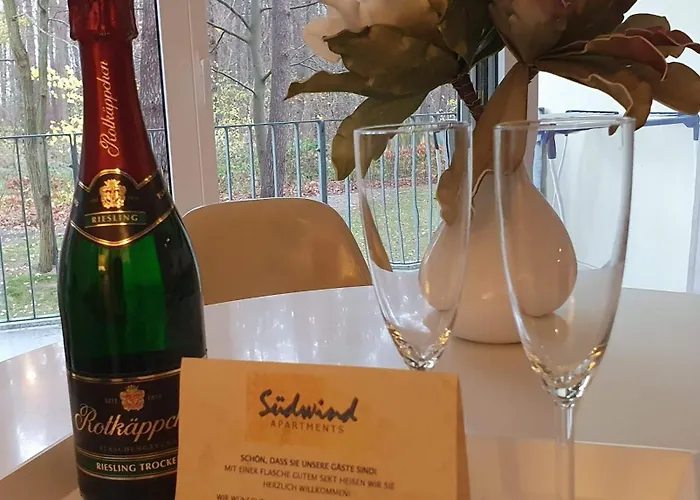 شقة Suedwind App2 - Modernes Apartment Mit Pool Und Sauna, Nur 3 Gehminuten Zum Strand زيمبين