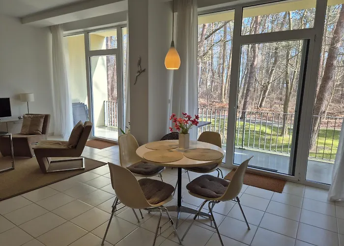 شقة Suedwind App2 - Modernes Apartment Mit Pool Und Sauna, Nur 3 Gehminuten Zum Strand زيمبين